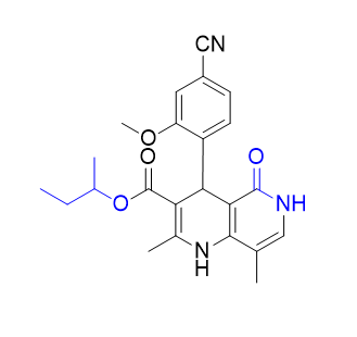 非奈利酮杂质14,sec-butyl 4-(4-cyano-2-methoxyphenyl)-2,8-dimethyl-5-oxo-1,4,5,6-tetrahydro-1,6-naphthyridine-3-carboxylate