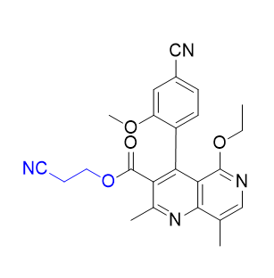 非奈利酮杂质16,2-cyanoethyl 4-(4-cyano-2-methoxyphenyl)-5-ethoxy-2,8-dimethyl-1,6-naphthyridine-3-carboxylate