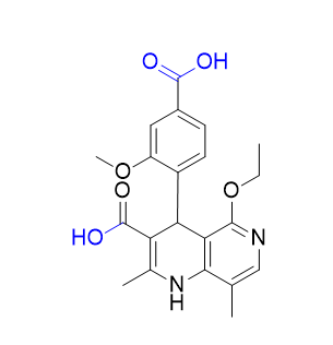非奈利酮杂质17,4-(4-carboxy-2-methoxyphenyl)-5-ethoxy-2,8-dimethyl-1,4-dihydro-1,6-naphthyridine-3-carboxylic acid