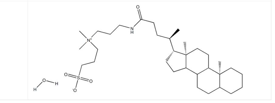 3-[3-(膽酰胺丙基)二甲氨基]丙磺酸 水合物,3-[(3-CholaMidopropyl)diMethylaMMonio]-1-propanesulfonate hydrate 98%