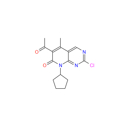 帕布昔利布杂质 46,6-acetyl-2-chloro-8-cyclopentyl-5-methylpyrido[2,3-d]pyrimidin-7(8H)-one