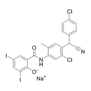 氯氰碘柳胺钠 中间体 61438-64-0