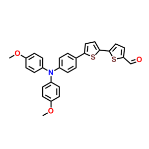 5′-(4-(bis(4-methoxyphenyl)amino)phenyl)-[2,2′-bithiophene]-5-carbaldehyde