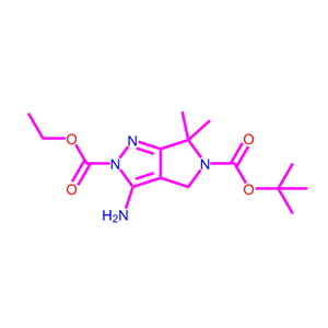 3-氨基-6,6-二甲基-吡咯并[3,4-c]吡唑-2,5(4H,6H)-二羧酸5-(1,1-二甲基乙基)2-乙酯