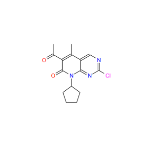 帕布昔利布杂质 46,6-acetyl-2-chloro-8-cyclopentyl-5-methylpyrido[2,3-d]pyrimidin-7(8H)-one