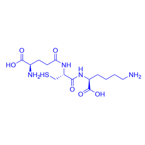 6-氨基-2-[[2-[(2-氨基-5-羟基-5-氧代-戊酰)氨基]-3-硫基-丙酰]氨基]己酸/128960-73-6/L-γ-Glutamyl-L-cysteinyl-L-lysine