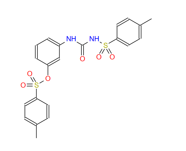 3-(3-甲苯基脲基)苯基4-甲基苯磺酸酯,Benzenesulfonamide,4-methyl-N-[[[3-[[(4-methylphenyl)sulfonyl]oxy]phenyl]amino]carbonyl]-