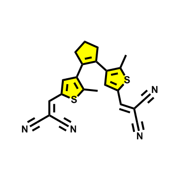 2,2'-((cyclopent-1-ene-1,2-diylbis(5-methylthiophene-4,2-diyl))bis(methaneylylidene))dimalononitrile,2,2'-((cyclopent-1-ene-1,2-diylbis(5-methylthiophene-4,2-diyl))bis(methaneylylidene))dimalononitrile