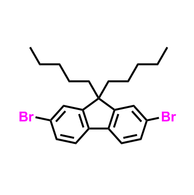 2,7-二溴-9,9-二苯基-9H-芴,2,7-Dibromo-9,9-dipentyl-9H-fluorene