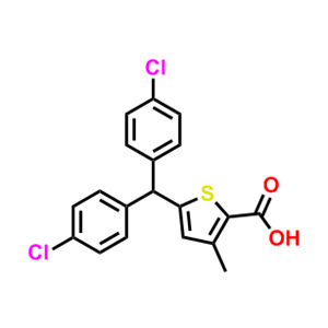 5-(双(4-氯苯基)甲基)-3-甲基噻吩-2-羧酸