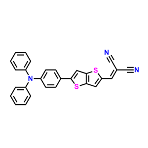 2-((5-(4-(二苯胺)苯基)噻吩并[3,2-b]噻吩-2-基))丙二腈