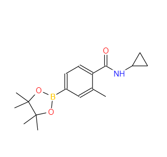 N-环丙基-2-甲基-4-(4,4,5,5-四甲基-1,3,2-二氧杂硼烷-2-基)苯甲酰胺,N-Cyclopropyl-2-methyl-4-(4,4,5,5-tetramethyl-1,3,2-dioxaborolan-2-yl)benzamide