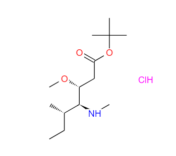 海兔毒素中间体3,(3R,4S,5S)-tert-butyl 3-Methoxy-5-Methyl-4-(MethylaMino)heptanoate hydroc hloride