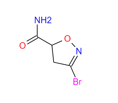 3-溴-4,5-二氢异恶唑-5-羧酸酰胺,3-Bromo-4,5-dihydroisoxazole-5-carboxylic acid amide