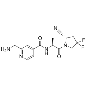2-(aminomethyl)-N-((S)-1-((S)-2-cyano-4,4-difluoropyrrolidin-1-yl)-1-oxopropan-2-yl)isonicotinamide