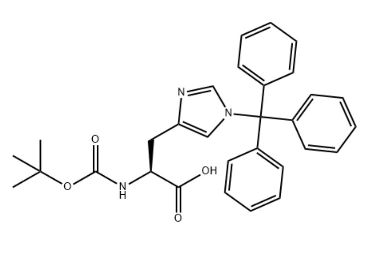 N-Boc-N'-三苯甲基-L-组氨酸,Boc-His(Trt)-OH