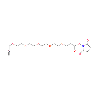 丙炔基-四聚乙二醇-丙烯酸琥珀酰亚胺酯,Propargyl-PEG5-NHS ester