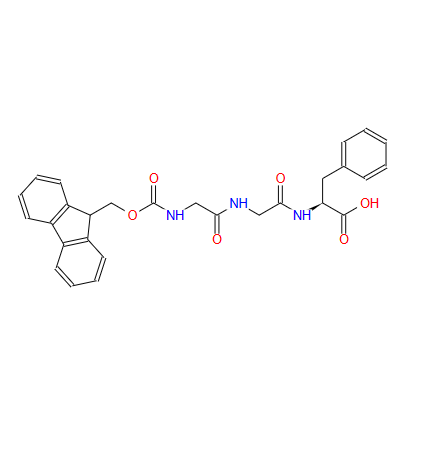 Fmoc-Gly-Gly-Phe-OH,(2S)-2-{2-[2-({[(9H-fluoren-9-yl)methoxy]carbonyl}amino)acetamido]acetamido}-3-phenylpropanoic acid