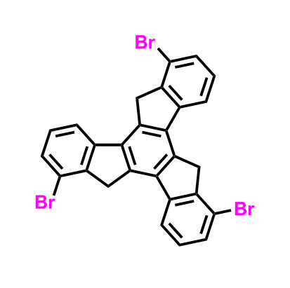 1,6,11-tribromo-10,15-dihydro-5H-diindeno[1,2-a;1',2'-c]fluorene,1,6,11-tribromo-10,15-dihydro-5H-diindeno[1,2-a;1',2'-c]fluorene