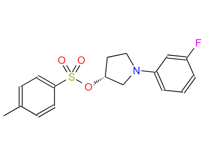 (3R)-1-(3-氟苯基)-3-吡咯烷-3-(4-甲基苯磺酸酯),3-Pyrrolidinol, 1-(3-fluorophenyl)-, 3-(4-methylbenzenesulfonate), (3R)-