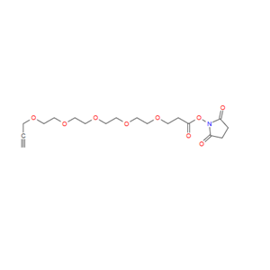 丙炔基-四聚乙二醇-丙烯酸琥珀酰亚胺酯,Propargyl-PEG5-NHS ester