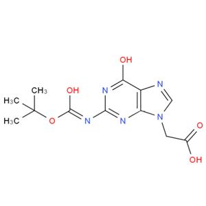 2-(2-((叔丁氧基羰基)氨基)-6-氧代-1H-嘌呤-9(6H)-基)乙酸,N2-Boc-guanine-9-acetic acid