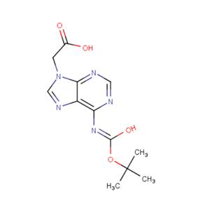 (N6-BOC-N9-腺嘌呤基)乙酸