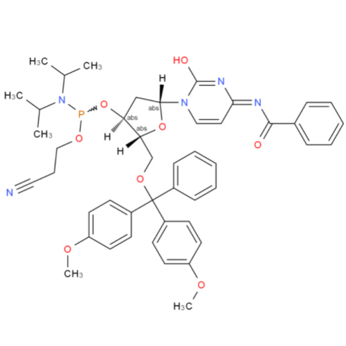 DMT-dC(bz)亚磷酰胺单体,5'-O-DMT-N4-Benzoyl-2'-deoxycytidine 3'-CE phosphoramidite
