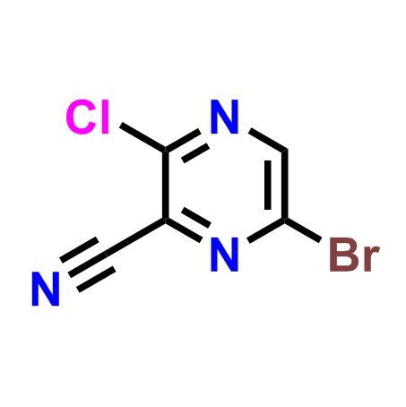 6-溴-2-氯-3-氰基吡嗪,6-Bromo-3-chloropyrazine-2-carbonitrile