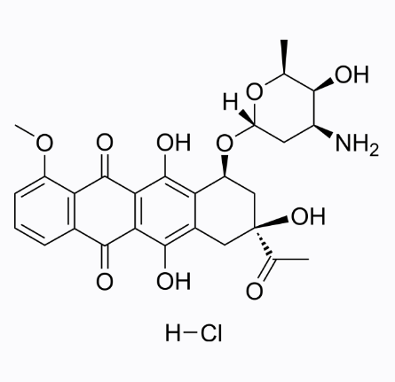 Daunomycin;RP-13057 Hydrochloride;Rubidomycin hydrochloride;Daunorubicin HCl;Daunomycin HCl