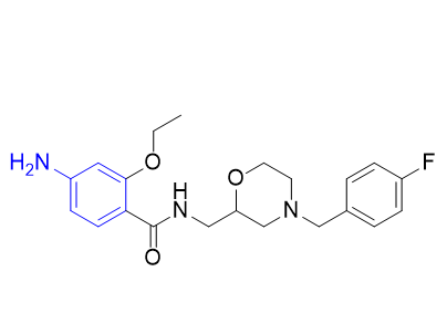 莫沙必利杂质04,4-amino-2-ethoxy-N-((4-(4-fluorobenzyl)morpholin-2-yl)methyl)benzamide
