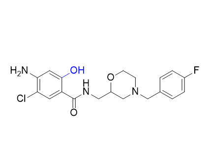 莫沙必利杂质05,4-amino-5-chloro-N-((4-(4-fluorobenzyl)morpholin-2-yl)methyl)-2-hydroxybenzamide