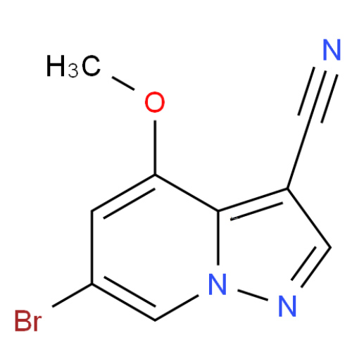 6-溴-4-甲氧基吡唑并[1,5-A]吡啶-3-甲腈,6-bromo-4-methoxypyrazolo[1,5-a]pyridine-3-carbonitrile