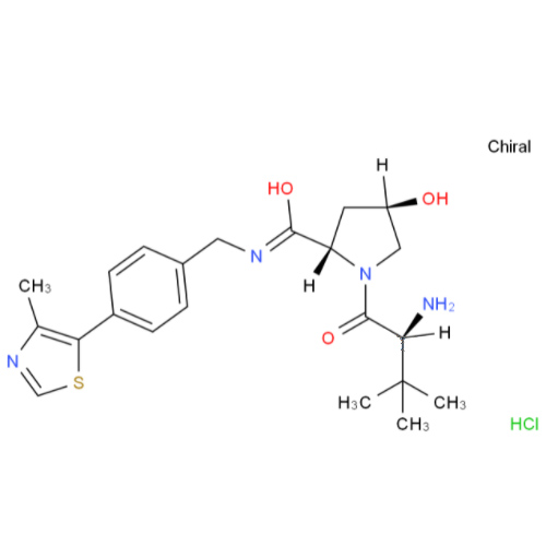 (2S,4R)-1-((S)-2-氨基-3,3-二甲基丁酰基)-4-羟基-N-(4-(4-甲基噻唑-5-基)苄基)吡咯烷-2-甲酰胺盐酸盐,(2S,4R)-1-((S)-2-amino-3,3-dimethylbutanoyl)-4-hydroxy-N-(4-(4-methylthiazol-5-yl)benzyl)pyrrolidine-2-carboxamide hydrochloride