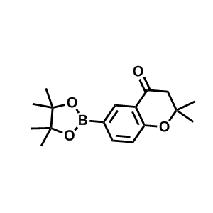 2,2-二甲基-6-(4,4,5,5-四甲基-1,3,2-二氧硼杂环戊烷-2-基)苯并二氢吡喃-4-酮
