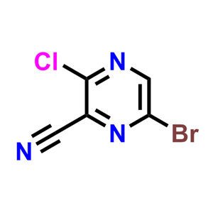 6-溴-2-氯-3-氰基吡嗪