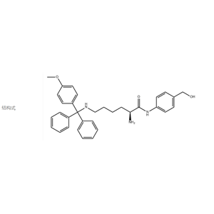 Hexanamide, 2-amino-N-[4-(hydroxymethyl)phenyl]-6-[[(4-methoxyphenyl)diphenylmethyl]amino]-, (2S)-