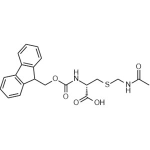 Fmoc-D-Cys(Acm)-OH，S-[(乙酰基氨基)甲基]-N-Fmoc-D-半胱氨酸