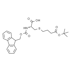 Fmoc-L-Cys(PrCo-OtBu)-OH，(R)-FMOC-2-氨基-3-(3-叔丁氧基羰基丙基)丙酸