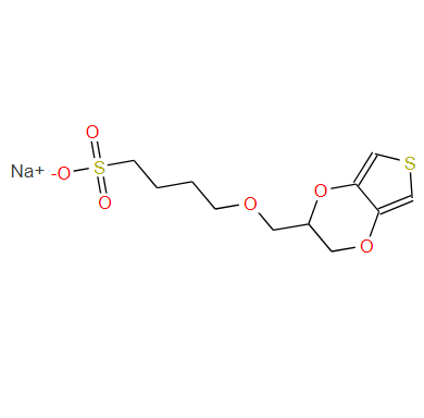 4-[(2,3-二氢噻吩并[3,4-b]-1,4-二噁英-2-基)甲氧基]-1-丁烷磺酸钠,Sodium 4-((2,3-dihydrothieno[3,4-b][1,4]-dioxin-2-yl)methoxy)butane-1-sulfonate