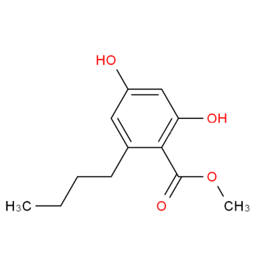 2,4-二羟基-6-丁基苯甲酸甲酯,2,4-dihydroxy-6-n-butylbenzoic acid, methyl ester