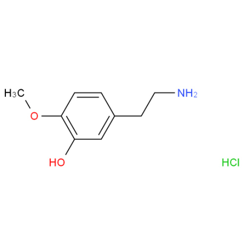 4-甲氧基多巴胺盐酸盐,3-HYDROXY-4-METHOXYPHENETHYLAMINE HYDROCHLORIDE