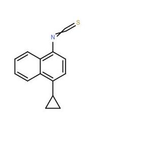 1-环丙基萘-4-基异硫氰酸酯,NAPHTHALENE, 1-CYCLOPROPYL-4-ISOTHIOCYANATO-
