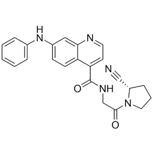 (S)-N-(2-(2-cyanopyrrolidin-1-yl)-2-oxoethyl)-7-(phenylamino)quinoline-4-carboxamide