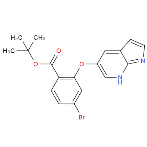 2-[(1H-吡咯并[2,3-b]吡啶-5-基)氧基]-4-溴苯甲酸叔丁酯,tert-butyl 2-((1H-pyrrolo[2,3-b]pyridin-5-yl)oxy)-4-bromobenzoate