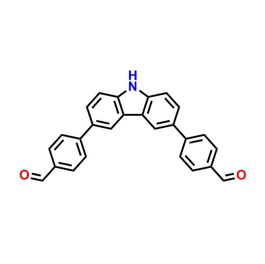 3,6-二(4-醛基苯)咔唑,4,4'-(9H-carbazole-3,6-diyl)dibenzaldehyde