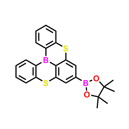 2-（5,9-二硫-13b-硼萘并[3,2,1-de]蒽-7-基）-4,4,5-5-四甲基-1,3,2-二氧杂硼烷,2-(5,9-dithia-13b-boranaphtho[3,2,1-de]anthracen-7-yl)-4,4,5,5-tetramethyl-1,3,2-dioxaborolane