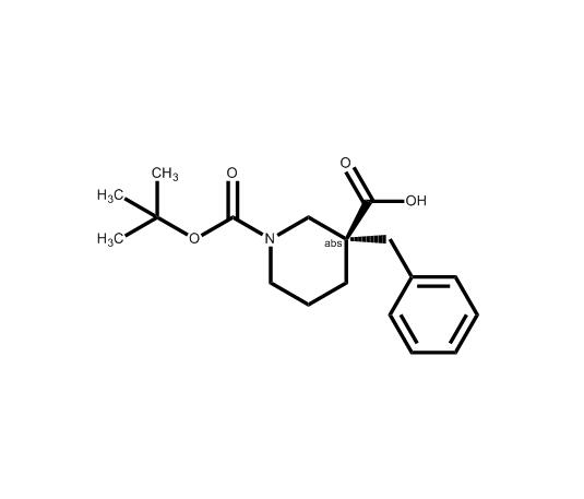 (R)-3-芐基-1-(叔丁氧基羰基)哌啶-3-羧酸,(R)-3-Benzyl-1-(tert-butoxycarbonyl)piperidine-3-carboxylicacid