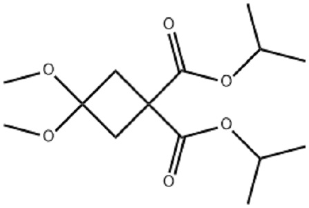 3,3-二甲氧基环丙烷-1,1-二甲酸异丙酯,Diisopropyl 3,3-dimethoxycyclobutane-1,1-dicarboxylate