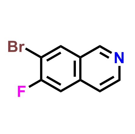 7-溴-6-氟异喹啉,7-Bromo-6-fluoroisoquinoline